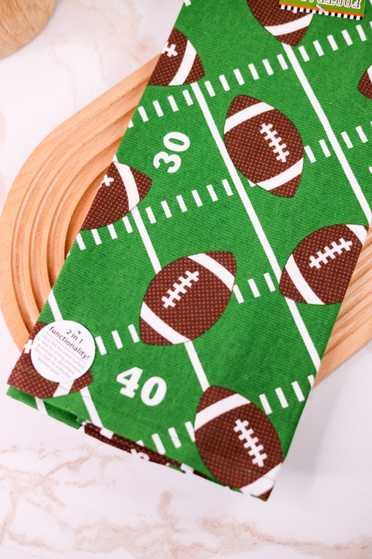 Football Toss 2-in-1 Kitchen Towel - Whiskey Skies - KAY DEE DESIGNS