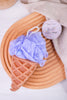 Forever Young Bath Pouf & Sponge Purple Cone - Whiskey Skies - CAIT+CO