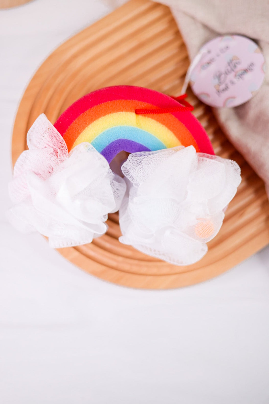 Forever Young - Bath Pouf & Sponge Rainbow - Whiskey Skies - CAIT+CO