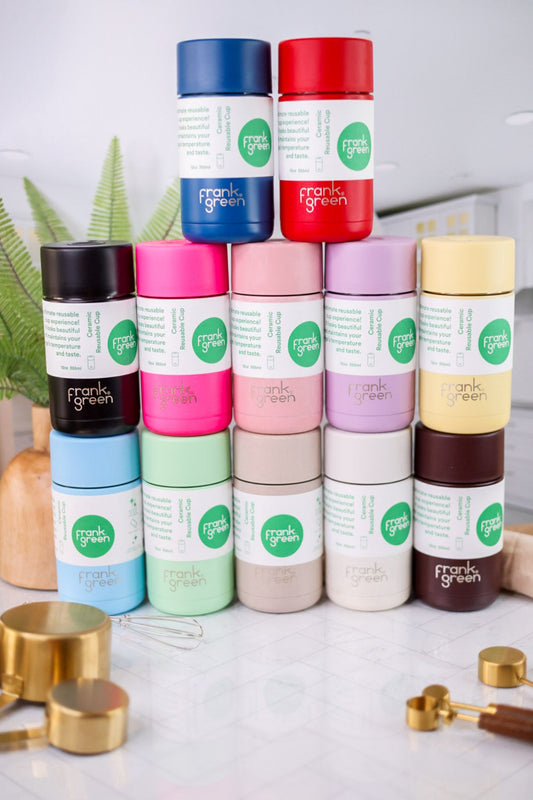 Frank Green 12oz Ceramic Reusable Cup (12 Colors) - Whiskey Skies - FRANK GREEN