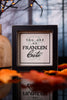 Frankenstein Reversible Wooden Frame Sign - Whiskey Skies - ADAMS & CO