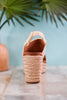 Freddie Natural Crochet Wedge Sandals - Whiskey Skies - CORKYS FOOTWEAR