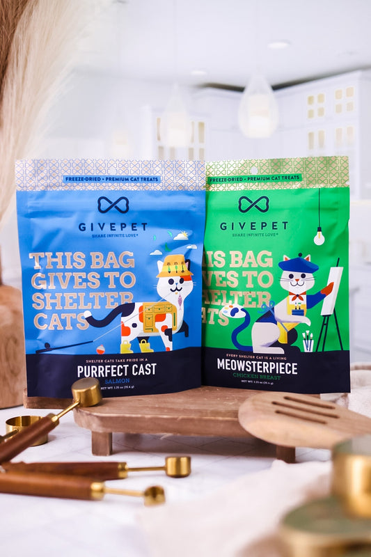 Freeze - Dried Cat Treats (Two Flavors) - Whiskey Skies - GivePet LLC.