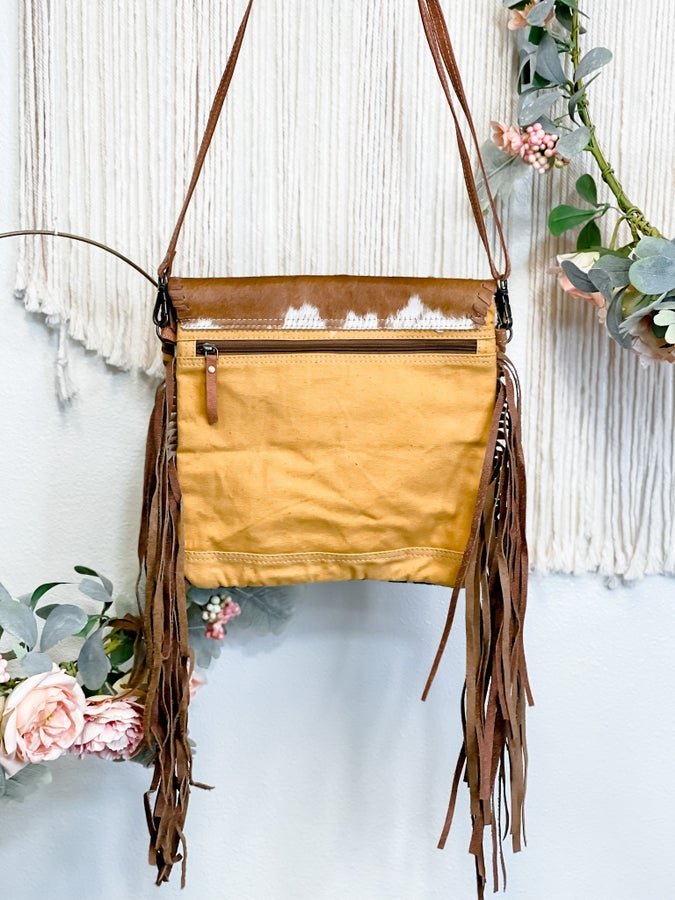 Fringe Aztec Bag - Whiskey Skies - OLAY BAGS