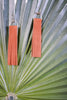 Fringe Saddle Earrings - Whiskey Skies - LESLIE CURTIS JEWLERY DESIGNS