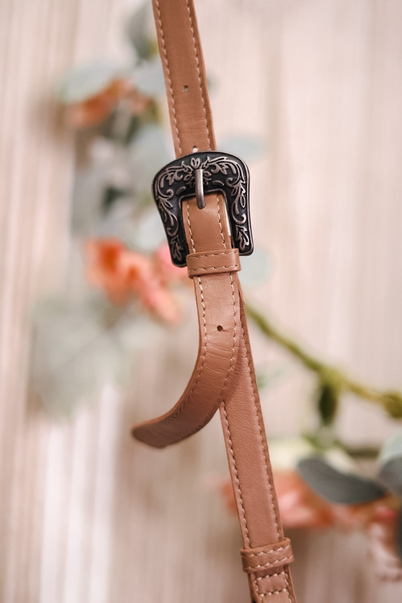 Fringed Leather and Hair On Hide Bag with Turquoise Accent Stone - Whiskey Skies - MYRA BAGS