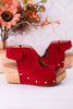 Frisky Dark Red Wedges - Whiskey Skies - CORKYS FOOTWEAR