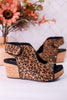 Frisky Leopard Wedges - Whiskey Skies - CORKYS FOOTWEAR