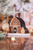 Frosty Winter Barn Christmas Ornament - Whiskey Skies - MELROSE INTL