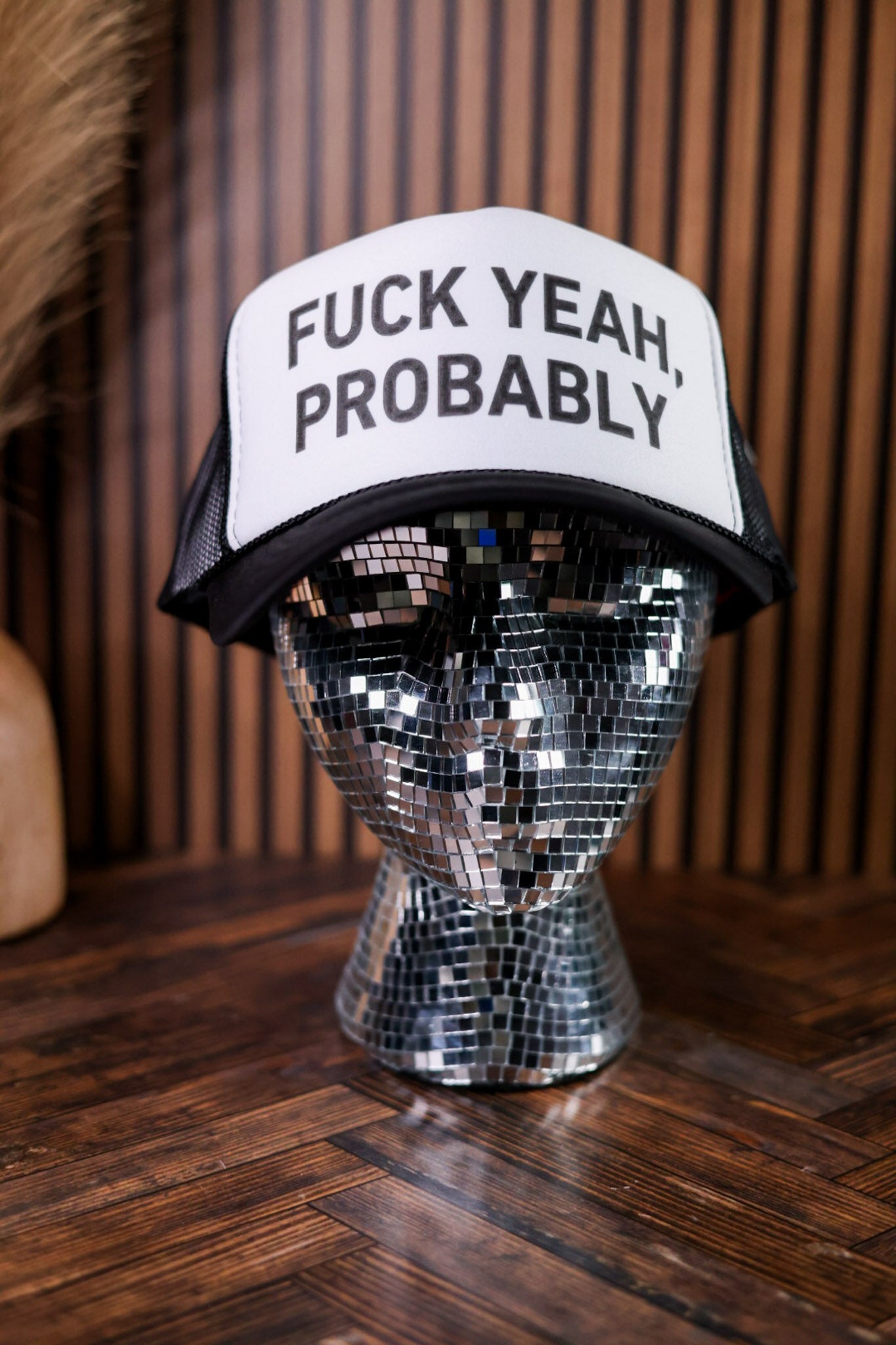 Fuck Yeah, Probably Trucker Hat - Whiskey Skies - INAPPROPRIATE TRUCKER HATS