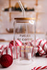 Fueled By Coffee & Christmas Music Glass Tumbler - Whiskey Skies - CREATIVE BRANDS