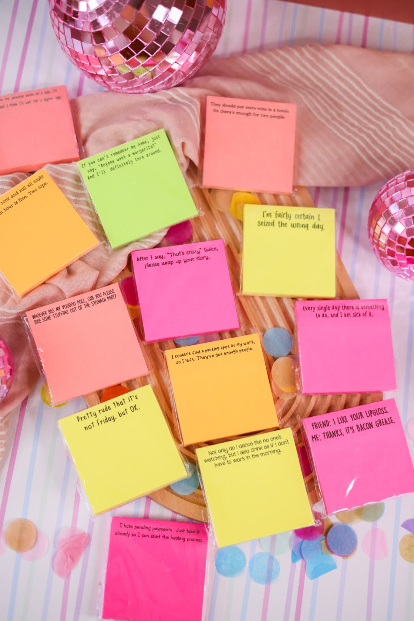 Funny Neon Sticky Notes (13 Styles) - Whiskey Skies - ELLEMBEE