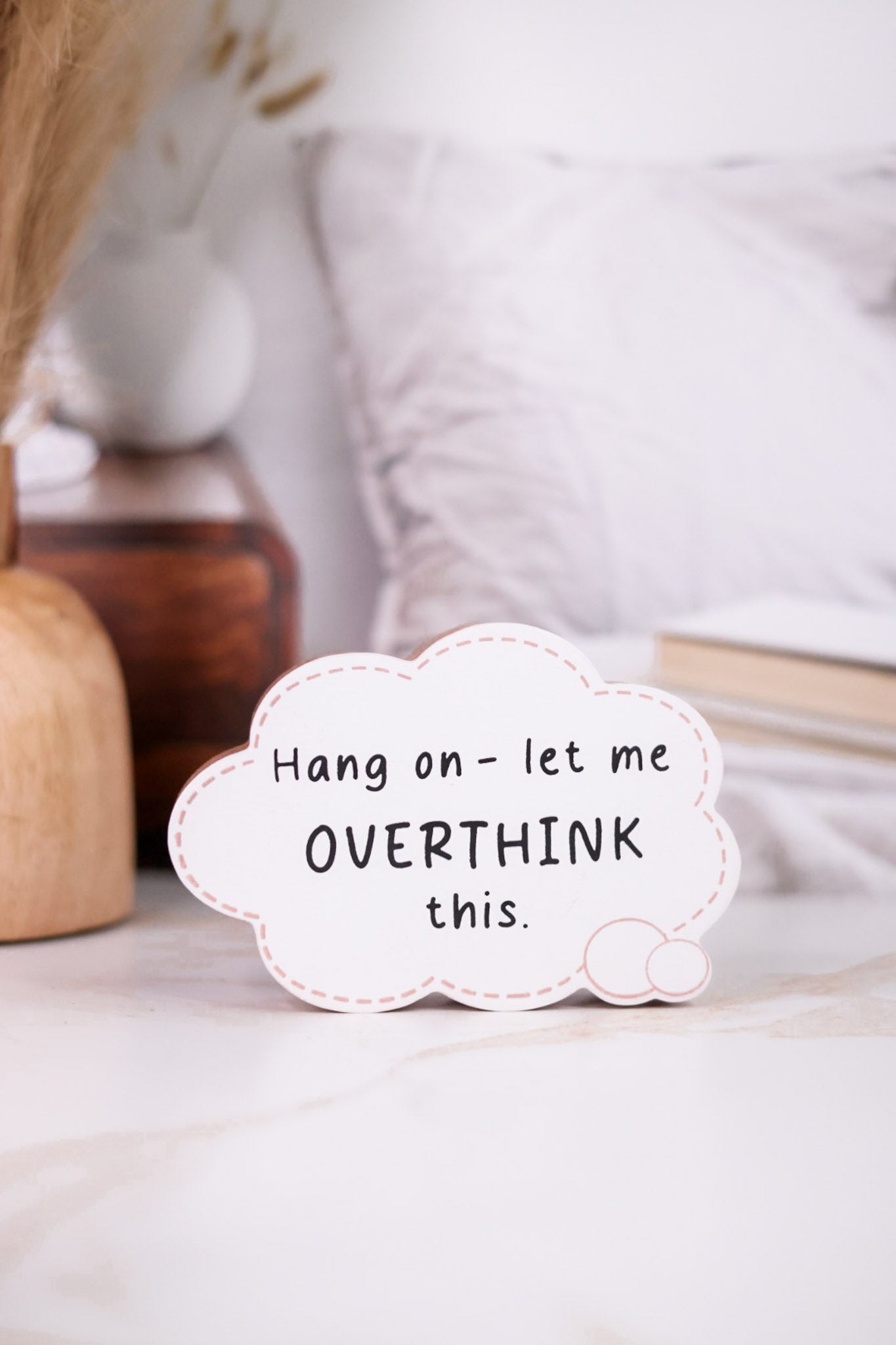 Funny Thought Bubble Chunky Wooden Sitters (4 Styles) - Whiskey Skies - YOUNG'S INC