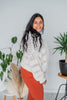 Fuzzy Striped Knit Button Front Cardigan - Whiskey Skies - DAVI & DANI