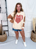 Game Day Washed Terry Pullover Sweatshirt - Whiskey Skies - EASEL