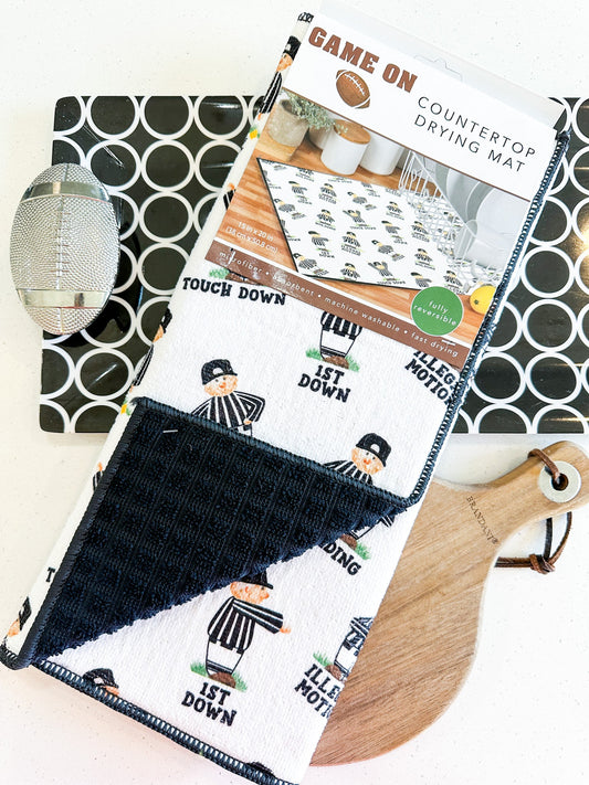 Game On Countertop Drying Mat - Whiskey Skies - KAY DEE DESIGNS