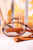 Gameday Football Clear Crossbody Bag - Whiskey Skies - MIMI WHOLESALE