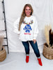 "Get Lit" Holiday Pabst Blue Ribbon Graphic Sweatshirt - Whiskey Skies - HYBRID APPAREL