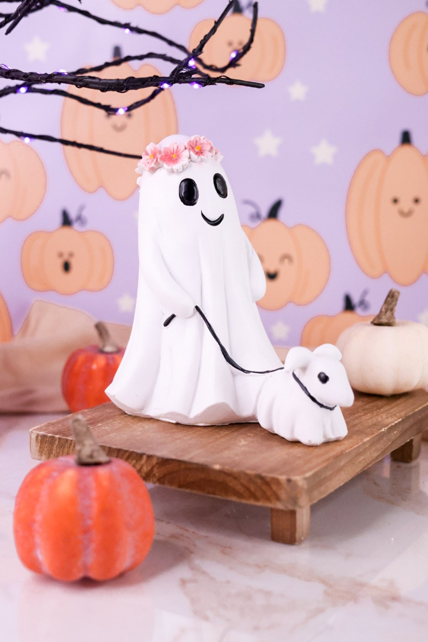 Ghost Dog Walker Halloween Tabletop Decorations (2 Styles) - Whiskey Skies - HANNA'S HANDIWORKS