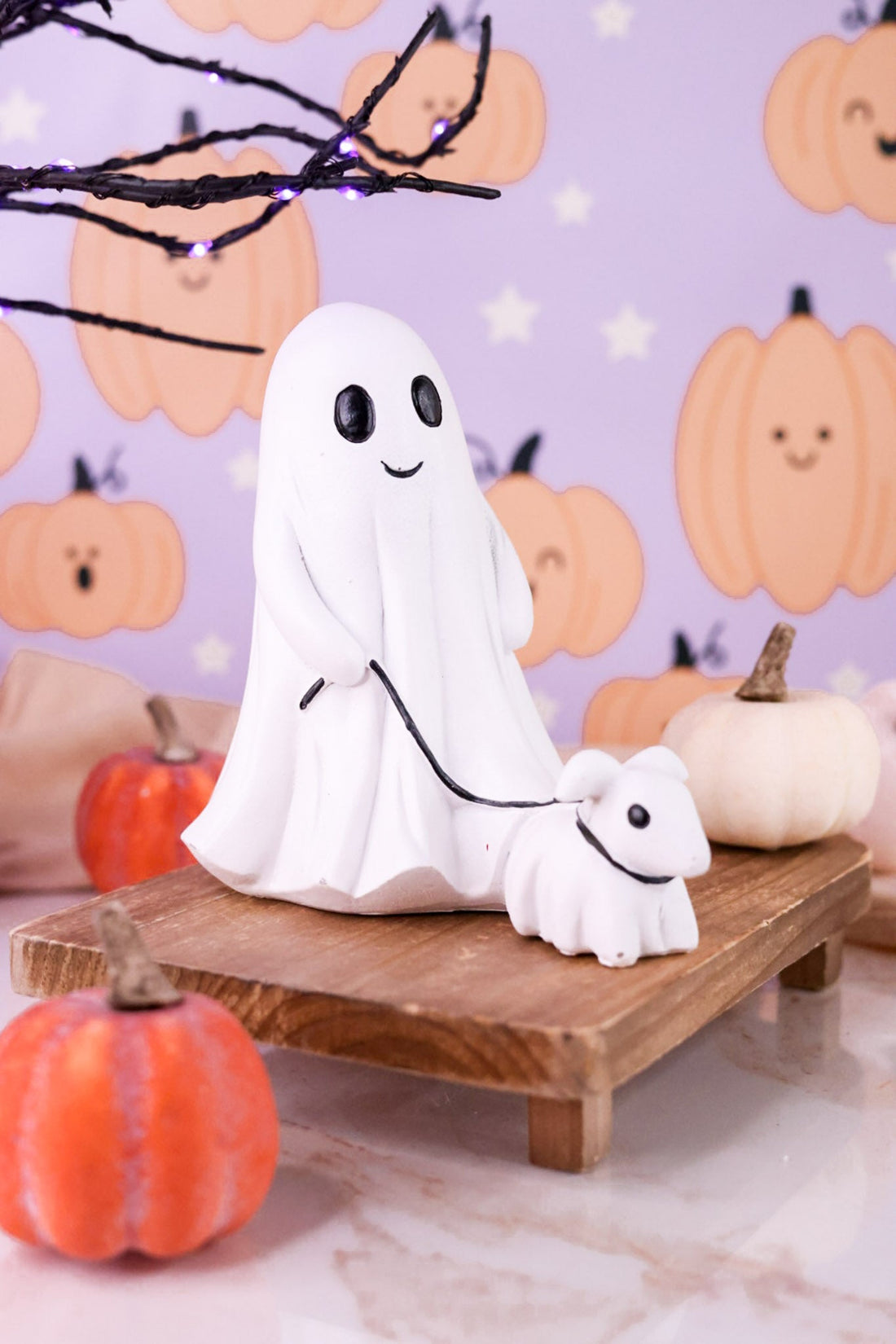Ghost Dog Walker Halloween Tabletop Decorations (2 Styles) - Whiskey Skies - HANNA'S HANDIWORKS