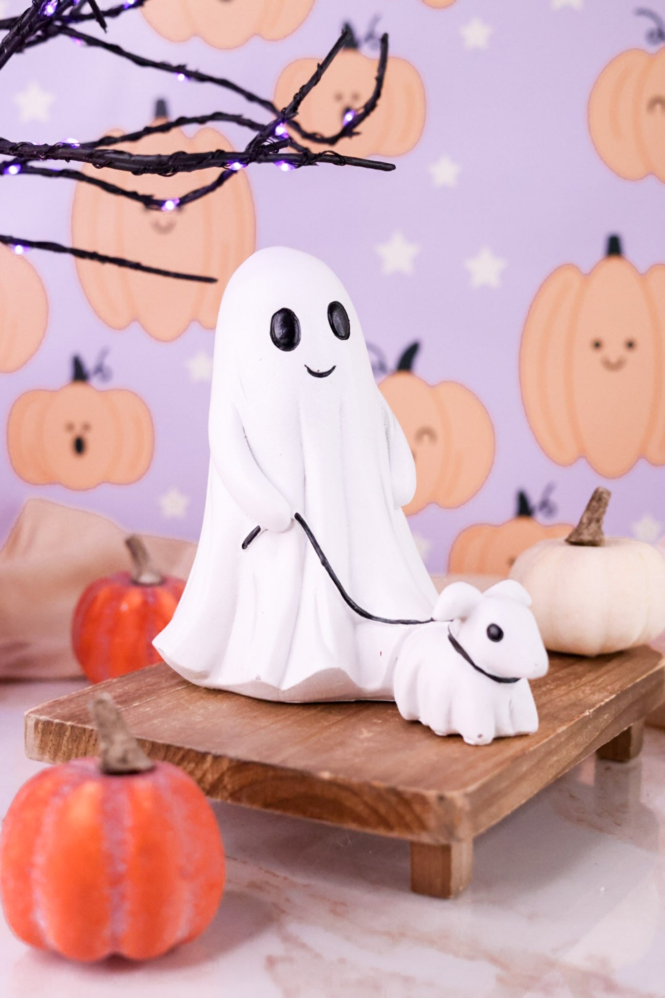 Ghost Dog Walker Halloween Tabletop Decorations (2 Styles) - Whiskey Skies - HANNA'S HANDIWORKS
