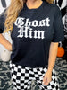 Ghost Him Black Short Sleeve Graphic Tee - Whiskey Skies - THE LATTIMORE CLAIM
