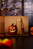 Ghost & Jack-O-Lantern LED Block - Whiskey Skies - WT COLLECTION