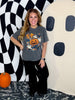 Ghost & Pumpkin Short Sleeve Graphic T-Shirt - Whiskey Skies - FRONT PORCH BOUTIQUE