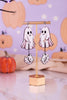 Ghost Walking Dog Halloween Dangle Earrings - Whiskey Skies - SEA PIXIE DESIGNS