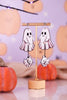 Ghost Walking Dog Halloween Dangle Earrings - Whiskey Skies - SEA PIXIE DESIGNS