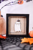 "Ghost/Afraid" Reversible Wood Framed Sign - Whiskey Skies - ADAMS & CO