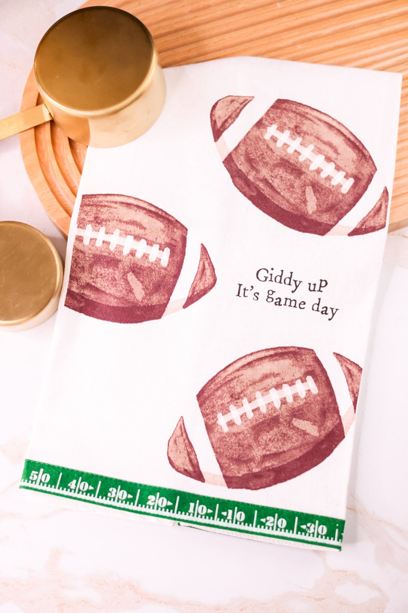 Giddy Up It's Game Day Towel - Whiskey Skies - MUD PIE