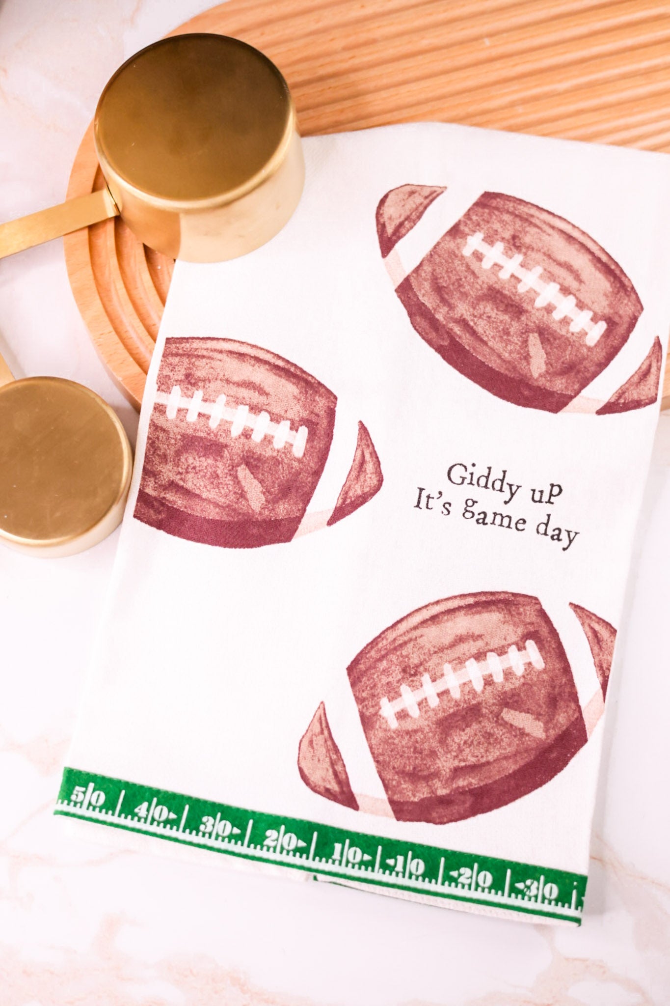 Giddy Up It's Game Day Towel - Whiskey Skies - MUD PIE