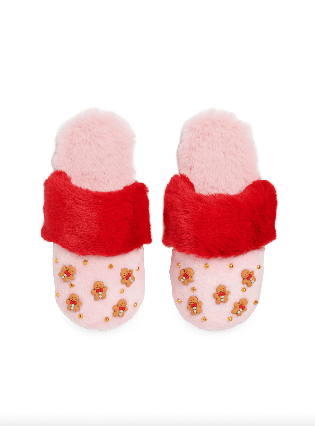 Gingerbread Men Cozy Slippers - Whiskey Skies - SHIRALEAH