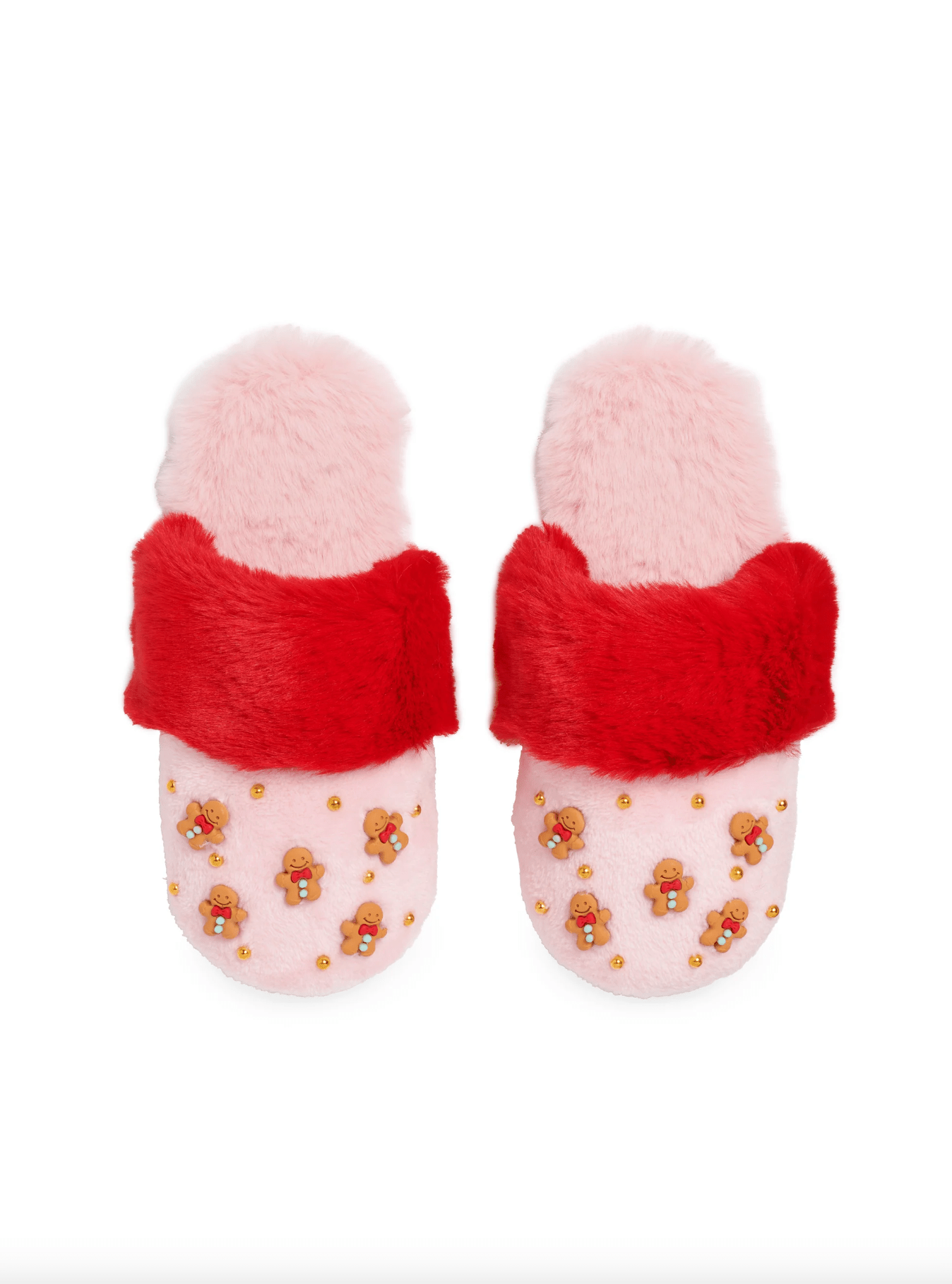 Gingerbread Men Cozy Slippers - Whiskey Skies - SHIRALEAH