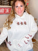 Gingerbread Recipe Christmas Embroidered Hoodie - Whiskey Skies - SUNKISSED COCONUT