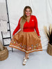 Gingerbread Sandy Skirt - Whiskey Skies - LOUNGEFLY