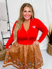 Gingerbread Sandy Skirt - Whiskey Skies - LOUNGEFLY