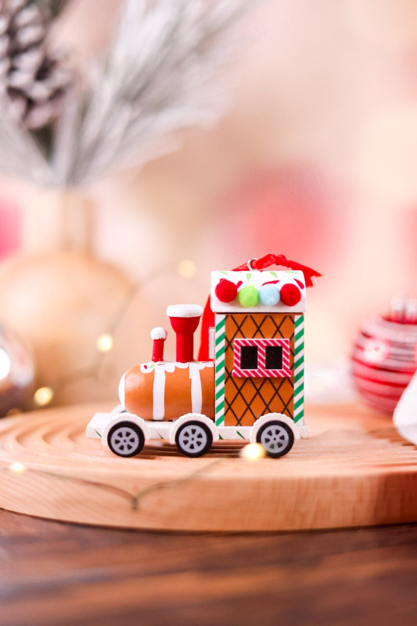 Gingerbread Train Ornament - Whiskey Skies - C & F ENTERPRISES