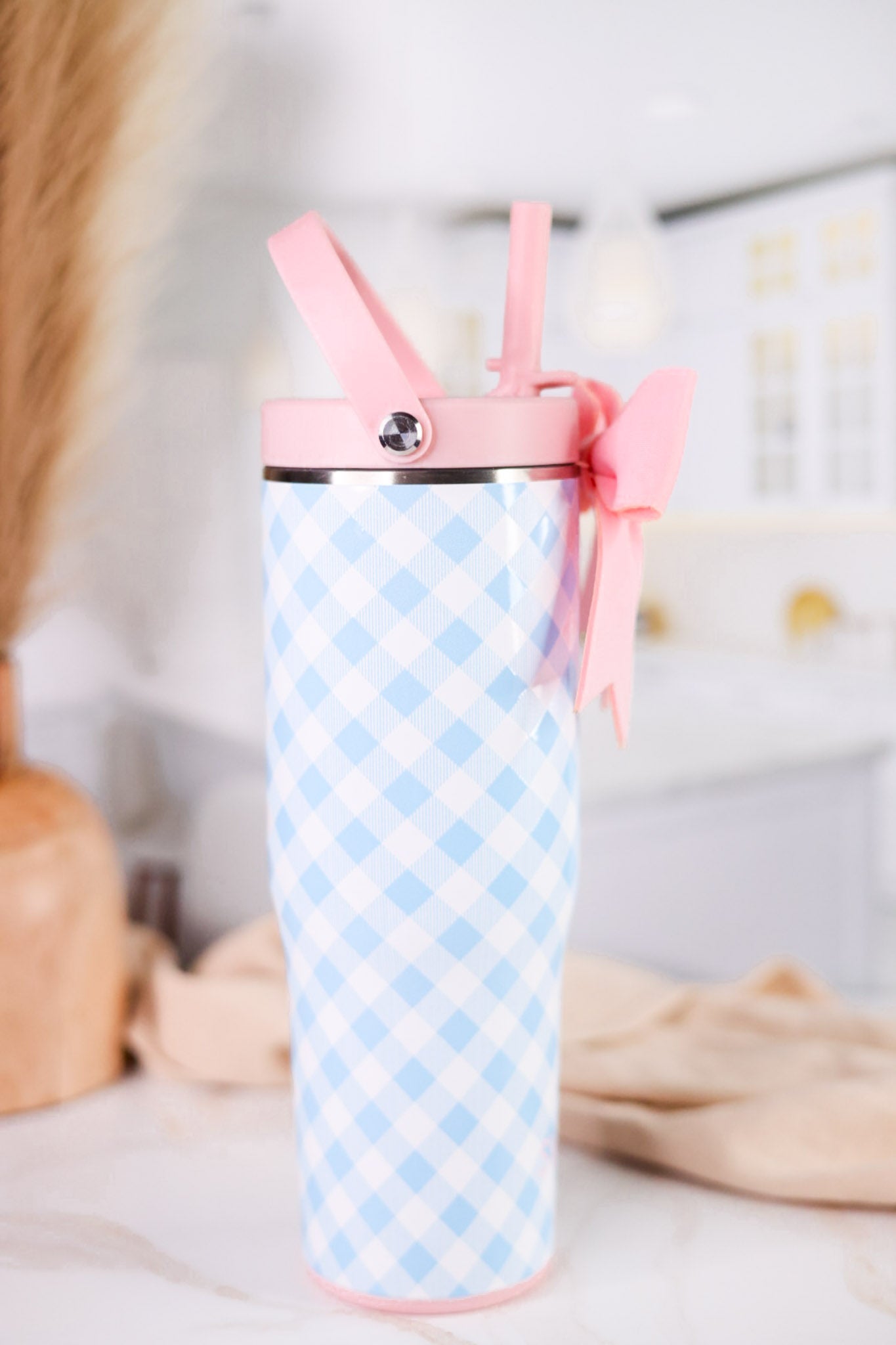 Gingham Leakproof To - Go Tumbler - Whiskey Skies - SWIG LIFE