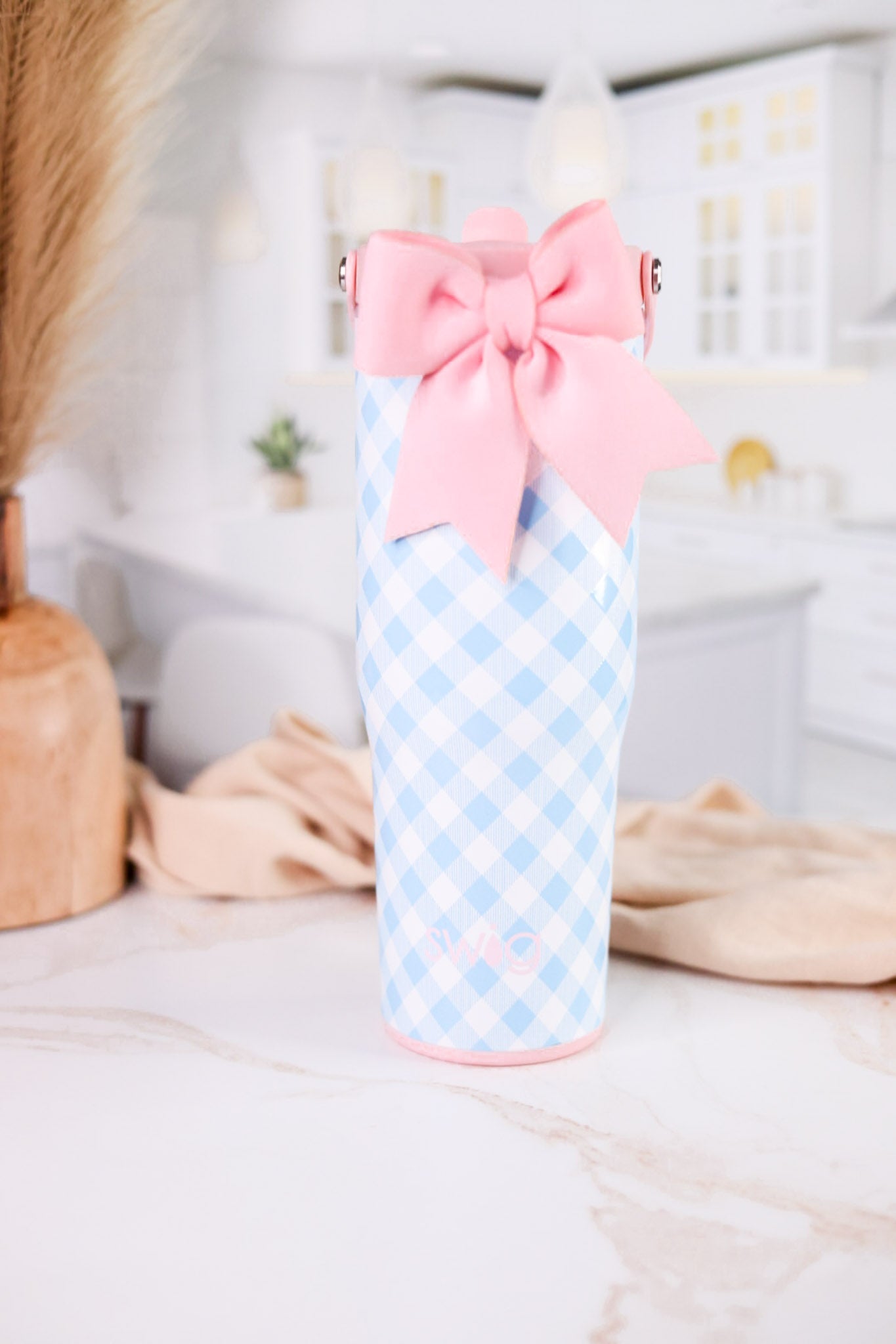 Gingham Leakproof To - Go Tumbler - Whiskey Skies - SWIG LIFE