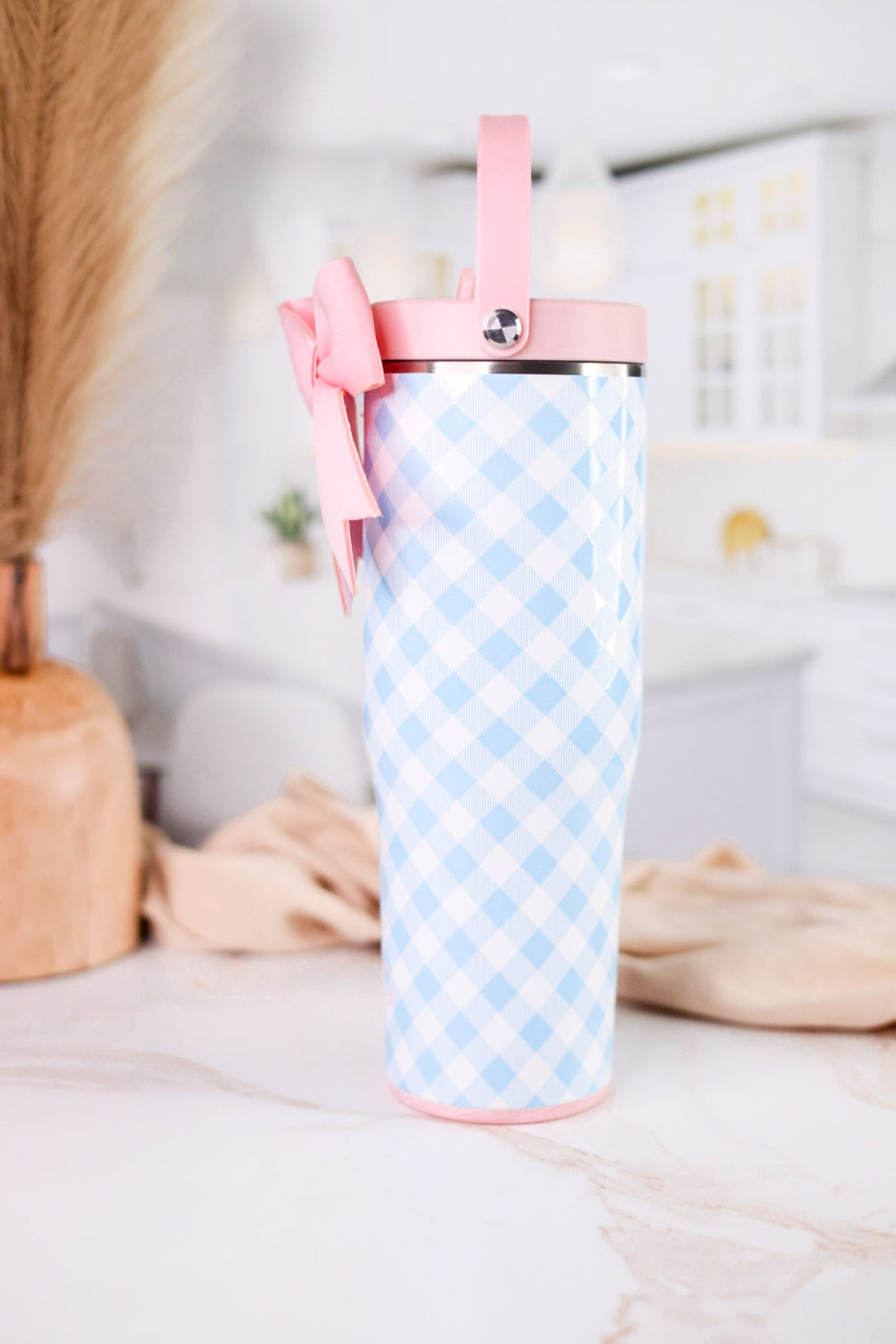 Gingham Leakproof To - Go Tumbler - Whiskey Skies - SWIG LIFE