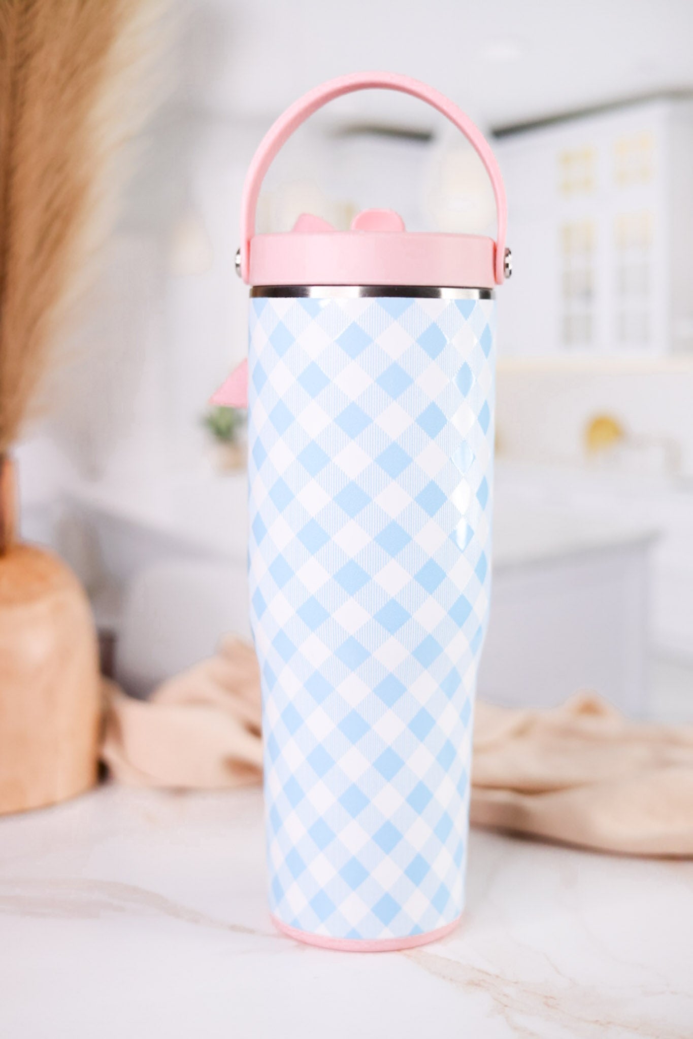 Gingham Leakproof To - Go Tumbler - Whiskey Skies - SWIG LIFE