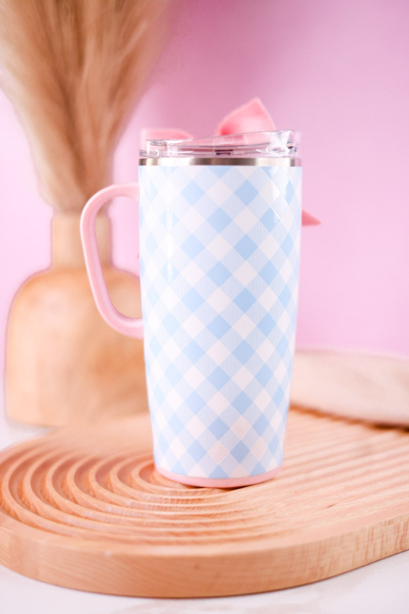 Gingham Travel 22oz Mug - Whiskey Skies - SWIG LIFE