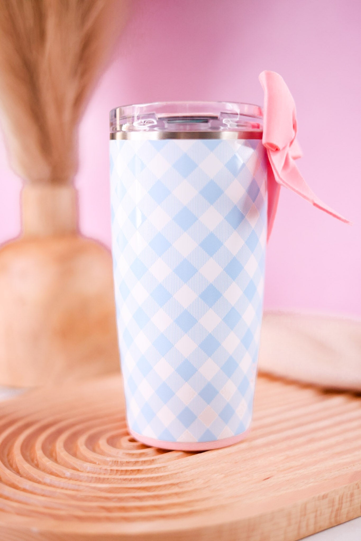 Gingham Travel 22oz Mug - Whiskey Skies - SWIG LIFE