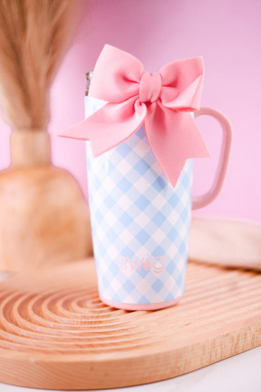 Gingham Travel 22oz Mug - Whiskey Skies - SWIG LIFE