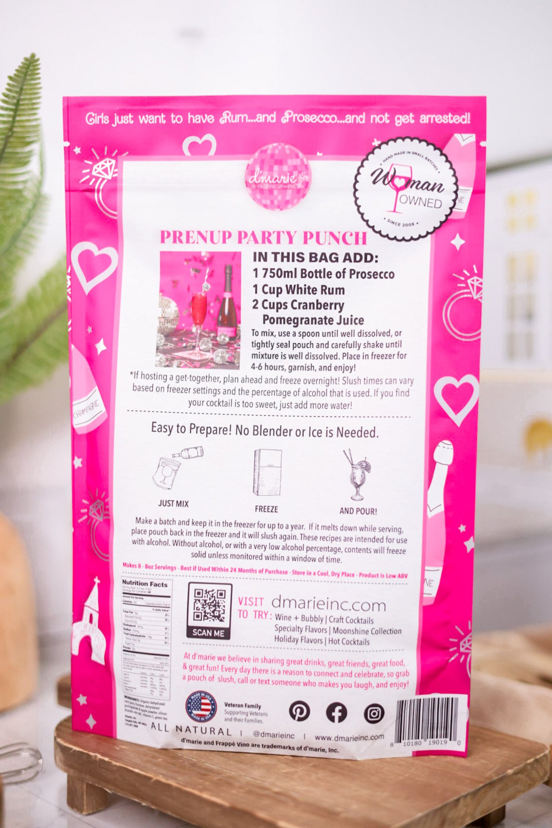 Girls Night Craft Cocktail Slush Mixes (2 Flavors) - Whiskey Skies - D'MARIE, INC