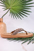 Glimmer Tan Braided Strap Thong Sandals - Whiskey Skies - VERY G