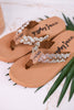 Glimmer Tan Braided Strap Thong Sandals - Whiskey Skies - VERY G