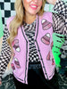 Glitter Candy Corn Pink Sweater Vest - Whiskey Skies - SOUTHERN GRACE
